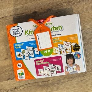 Kindergarten Learning Library 3 Educational Games In 1, Ages 4+ 90 Pieces